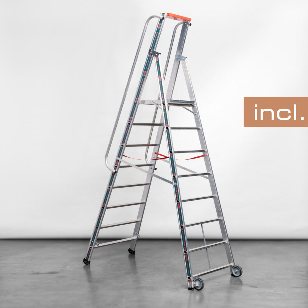 Hohe Stehleiter klappbar
